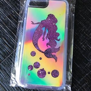 Mermaid phone case iPhone 7/8 plus tempered glass